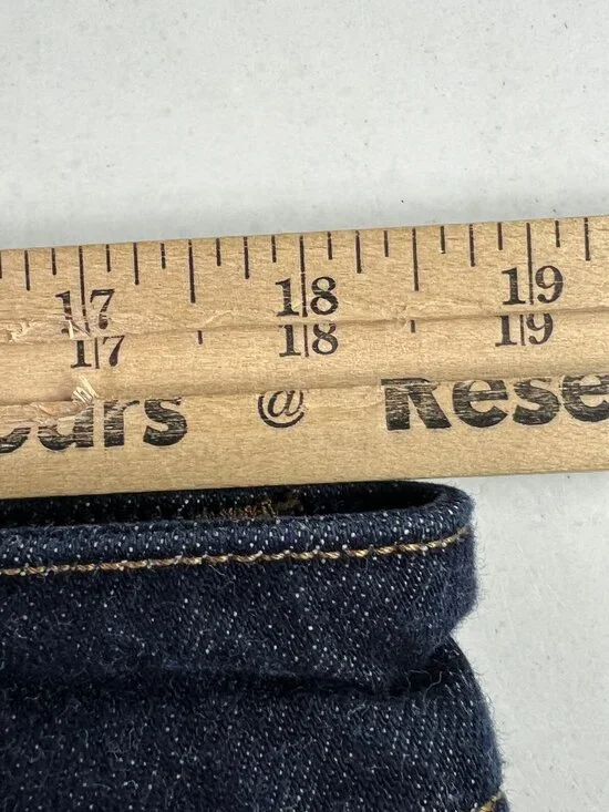 Pistola Jeans Women's 37x25* Beau Seamed Horseshoe Crop Dark Blue Denim Tag 33 - Picture 16 of 16